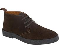 SMART BUYS Mens Real Suede Leather Lined Desert Boots - Stylish & Comfortable Chukka Boots for Casual & Semi-Formal Wear - Chocolate Brown-UK-8 Size