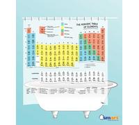 Periodic Table Shower Curtain (EVA vinyl) - The Official Curtain on The Big Bang Theory