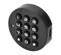 Smart Cabinet Lock Electronic Password Keyless Door Latch for Office File Drawers Cupboards 50mm Black Zinc Alloy