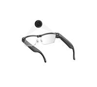 Smart Camera Glasses for Photos& Audio & Videos | 8MP HD Recording, 7H Battery, Lightweight AI Camera Glasses for Men & Women 32G Memory Card-Anti-Blue Lights Lense-Silver Frame