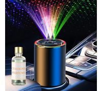 Smart Car Air Freshener, Car Air Freshener Diffuser with 3 Color Starry Sky Projection, Cars Scent Diffuser with RGB Music Syncing Light, 3 Mode Adjustable, Auto On/Off Cars Diffuser, 50ml Cologne