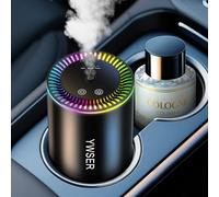 Smart Car Air Freshener, Car Air Freshener Diffuser with Starry Sky Projection and 50ml Perfume, Auto On/Off Intelligent, 3 Mode Adjustable Rechargeable Aroma Diffuser, Cologne