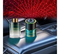 Smart Car Air Freshener, Car Diffuser Air Freshener with RGB Ambient Light & Starry Ceiling, 4 Modes Diffuser for Cars Home Office Bedroom (Refill 240ml)