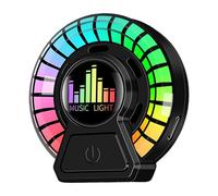 Smart Car Air Freshener Diffuser - 2.36x2.48 X 0.91in 44g USB Diffuser, Rhythm LED Ambient Light, Music Colour Changing Fragrance In Gardenia, Sea For Car Interior