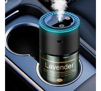 Smart Car Air Freshener Diffuser - 270-Day Long-Lasting Essential Oil (6.09oz/180ml), Auto On/Off Sensor, Ultrasonic Dual Modes, Multi-Mode Adjustable, Natural French Fragrance Oils, Lavender Scent