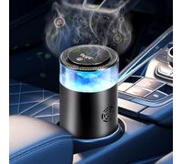 Smart Car Air Freshener Diffuser with Cloud Mist Landscape, Auto On/Off, 2 x Natural Fragrance (Oceanic & Orchid), 900mAh Rechargeable Battery, 4 Modes, Ambiance Light Car Fragrance Aroma Diffuser