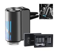 Smart Car Air Freshener Diffuser With Three Adjustable Modes, Rechargeable Ultrasonic Atomizer for Air Outlet, 3 Bottles Essential Oil, Perfume Essentials