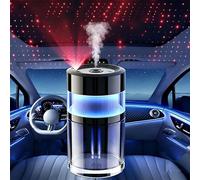Smart Car Air Freshener, Intelligent Aroma Diffuser with 6 Color & Starry Sky Projection, Auto On/Off Essential Oil Diffuser for Car, Home, Office Gift for Men & Women