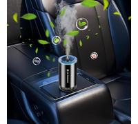 Smart Car Air Freshener - Smart Car Diffuser, Portable Cars Diffuser for WATER-BASED Perfume, Rechargeable Cars Aroma Diffuser With Starry Projection Auto On/Off (NO Essential Oil)
