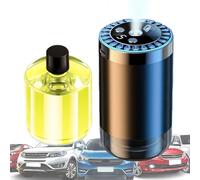 Smart Car Air Freshener, USB Fragrance Diffuser Device, 7 Color LED Unit with Ambient Light, Aromatherapy Interior Decor, Auto Accessory with Modern Design, Scent Solution for Travel Office