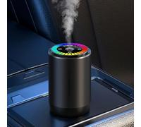 Smart Car Air Freshener with LED Rhythm Light, 50ML Fragrance Diffuser, Intelligent Vibration Sensor, Auto On/Off, Battery Operated Car Aroma Device