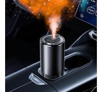 Smart Car Air Freshener with Starry Projection - 50ml Diffuser with 6-Month Fragrance, RGB Music-Sync Lights, Auto On/Off, 3 Spray Modes, 1000mAh Battery (Shangri-La) (Cologne)