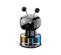 Smart Car Air Fresheners AI Robot Automatic Auto Sleep/Wake Up Diffusers for Essential Oils Diffuser Accessories Perfume Aromatherapy Spray Decor (Black, 11 CM)