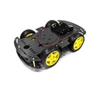 Smart Car Chassis Kit Acrylic DC 3V-10V Encoder(black)