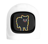 Smart Car Emotional Companion with LED Display & Magnetic Base, Dashboard Ornament that Reacts to Vehicle Status, Funny Animated Expression Gifts for Car Interior, Christmas pink