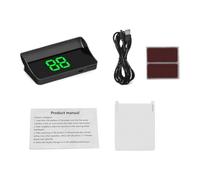 Smart Car HUD Co-Pilot, GPS Speedometer Windshield Display | Real-Time 10Hz GPS BDS Dual-Mode Speed, Auto Brightness Large MPH Digits, USB Plug-Play 5V for Cars Trucks Motorcycles (Green