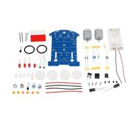 Smart Car Soldering Kit for Electronics Learning, DIY Track-Following Robotics Project with LM393 Comparator, Blue PCB Board, 7.2 x 10.5 cm, 3V (Batteries Not Included)