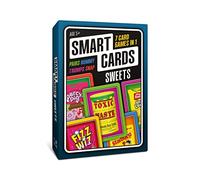 SMART CARDS Sweets, 7 games in 1, Pairs, Snap, Trumps, Rummy, Memory Quiz, Learn Facts, Travel Game, Gift, Stocking Filler, Age 5+, 1-8 Players
