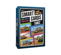 SMART CARDS Tanks, 7 games in 1, Pairs, Snap, Trumps, Rummy, Memory Quiz, Learn Facts, Travel Game, Gift, Stocking Filler, Age 5+, 1-8 Players