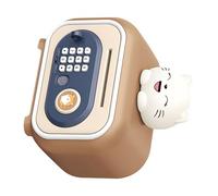 Smart Cartoon Coin Holder for Kids Featuring Fingerprint Code and Button Release Large Capacity Storage for Saving and Organizing Colorful Storage Institution