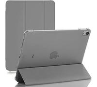 Smart Case For Apple iPad Air 4 Released 2020 and For Apple iPad Air 5 Released 2022 Size 10.9'' and Only For Model Numbers A2316, A2324, A2072, A2325, A2588, A2589, A2591 (Gray)