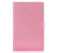 Smart Case for iPad 10.2 inch, iPad 9th/8th/7th Generation 2021/2020/2019 Cover for Women All Glitter Shockproof Sparkle Shell Slim Folding Stand Card Slots Cover for iPad 9/8/7(10.2inch) Pink