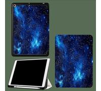 Smart Case for iPad 9.7 Inch, Slim Lightweight Soft TPU Back with Shockproof Impact Resistant Raised Edge,Auto Sleep Wake Starry Sky Nebula Dream Galaxy-Blue