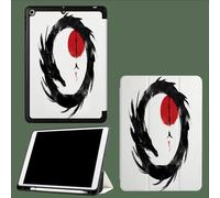 Smart Case for iPad Air 13 Inch Case M3 2025/ M2 2024, Slim Smart Cover iPad 13 Air M3 M2 with Soft Shell Back, Auto Wake/Sleep Black Dragon Simple Animal-White