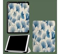 Smart Case for iPad Air 13 Inch Case M3 2025/ M2 2024, Slim Smart Cover iPad 13 Air M3 M2 with Soft Shell Back, Auto Wake/Sleep Ginkgo Leaves Lines Plants-Cream