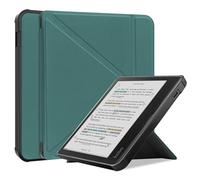 Smart Case for Kobo Libra Colour 7 Inch, Ratesell The Thinnest and Lightest Leather Smart Origami Cover Case for for 7" Kobo Libra Colour (2024) / Kobo Libra 2 (2021) eReader Blackish Green