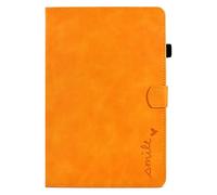 Smart Case for Lenovo Tab M10 3rd Gen 10.1 inch 2022, 3D Love Heart Shockproof Shell Kickstand Card Slots Cover with Auto Wake/Sleep for Lenovo M10 3rd Gen Tablet 2022 (TB-328F/TB-328X) Yellow