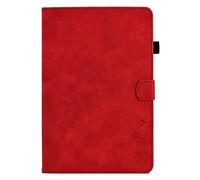 Smart Case for Lenovo Tab M10 3rd Gen 10.1 inch 2022, 3D Love Heart Shockproof Shell Kickstand Card Slots Cover with Auto Wake/Sleep for Lenovo M10 3rd Gen Tablet 2022 (TB-328F/TB-328X) Red
