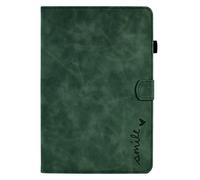 Smart Case for Lenovo Tab M10 3rd Gen 10.1 inch 2022, 3D Love Heart Shockproof Shell Kickstand Card Slots Cover with Auto Wake/Sleep for Lenovo M10 3rd Gen Tablet 2022 (TB-328F/TB-328X) Green