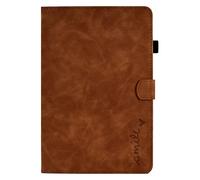Smart Case for Lenovo Tab M10 Plus 3rd Gen 10.6, 3D Love Heart Shockproof Stand Wallet Cover with Auto Wake/Sleep for Lenovo Tab M10 Plus 3rd Gen 2022 Tablet (TB-125FU/TB-128FU/TB-128XU) Brown