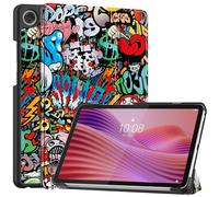 Smart Case for Lenovo Tab One/Tab K9 8.7'', Ratesell Lightweight Trifold Stand Smart Case Cover with Auto Wake/Sleep for Lenovo Tab One/Tab K9 8.7 Inch Graffiti