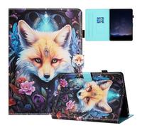 Smart Case for Samsung Galaxy Tab A9 2023, Slim Folding Multi-Angle Stand Protective Cover Shockproof Shell for Samsung Galaxy Tab A9 8.7 inch Tablet with Auto Wake/Sleep Fox Queen