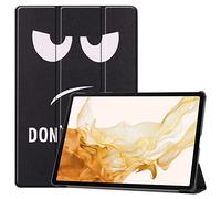 Smart Case for Samsung Galaxy Tab S10+ 2024/Tab S9 FE+/S9+ 2023 12.4-Inch, Ratesell Lightweight Trifold Stand Smart Case Cover with Auto Wake/Sleep Don't Touch Me