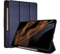 TECHGEAR Smart Case for Samsung Galaxy Tab S9 Ultra / S10 Ultra 14.6" (SM-X910 / SM-X920) PU Leather Slim Smart Case Stand Cover with Corner Protection [Auto Wake/Sleep] Soft TPU Holder - Blue