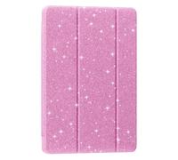 Smart Case with Soft PU Back Cover, Please Refer Emerald for Compatibility - Glitter Pink
