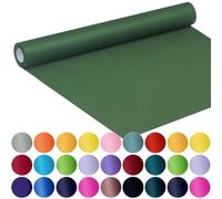 SMART&CASUAL 17.8" x 760" (63') Dark Green Kraft Craft Paper Roll for Gift Wrapping Bulletin Board Bouquet Flower Kids Art Packing Parcel Table Covering 80GSM 55LB (Dark Green, 17.8" x 63')