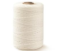 SMART&CASUAL 600 Feet 2mm Cotton Butcher Twine String Soft Food Safe for Cooking Craft Baker Kitchen Meat Turkey Sausage Roasting Gift Wrapping Gardening Crocheting Knitting