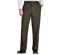 Smart Casual Formal Trousers With Hidden Elasticated Waist Chums Dark Olive 34XL