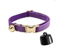 Smart Cat Collar GPS Pet Locator & Bell Tracker Device Cat Dog Anti-lost(Purple)