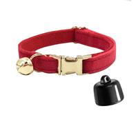 Smart Cat Collar GPS Pet Locator & Bell Tracker Device Cat Dog Anti-lost (Red)