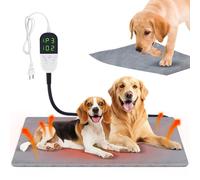 Smart Cat Heating Pad with Pressure Activated - Temperature Adjustable Heated Dog Bed with Timer - 13x17 inches - 30W - Pressure Activated Work for Pets Over 10 lbs (Large)