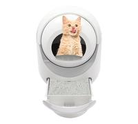 Smart Cat Litter Box Large Capacity Pet Container with Automatic Cleaning Low Noise Operation for Home Use Remote Control Convenient Maintenance Modern Design