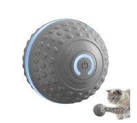 Smart Cat Toy, Interactive Rolling Ball, 2.52x2.52in Portable Automatic LED Light, Electric Motion Activated Chew, Teeth Grinding Training Aid for Small, Medium, Large Kittens