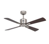 Smart Ceiling fan with Remote DC Ceiling Fan NEO 103cm Matt Chrome Walnut Cherry