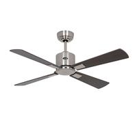 Smart Ceiling fan with Remote DC Ceiling Fan NEO 103cm Matt Chrome Wenge Silver