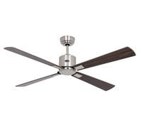 Smart Ceiling fan with Remote DC Ceiling Fan NEO 132cm Matt Chrome Walnut Cherry